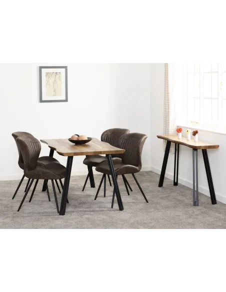 Quebec Wave Edge Console Table - Medium | Murphy Furniture
