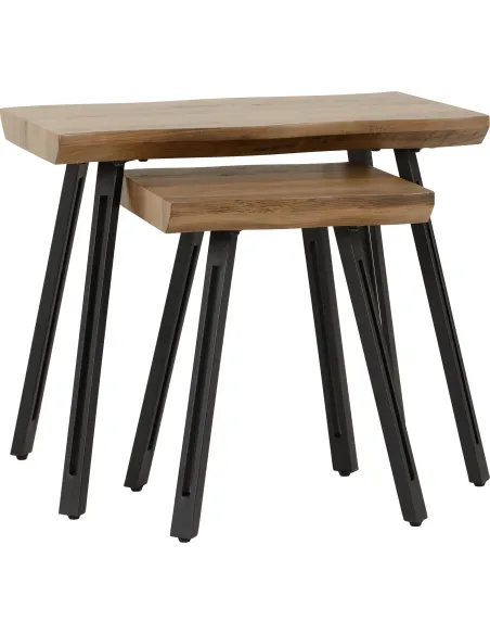 Quebec Wave Edge Nest Of Tables - Medium | Murphy Furniture