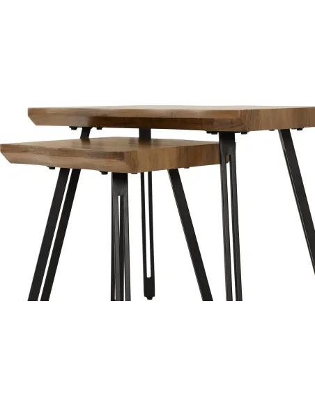 Quebec Wave Edge Nest Of Tables - Medium | Murphy Furniture