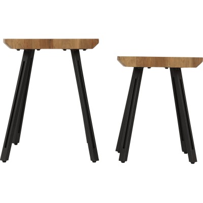 Quebec Wave Edge Nest Of Tables - Medium | Murphy Furniture