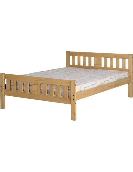 Rio 4FT6 Bed - Distressed Waxed Pine | Murphy Furniture