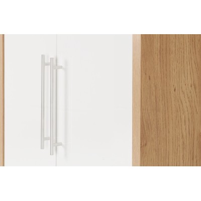 Seville 2 Door Wardrobe - White Gloss/Li | Murphy Furniture