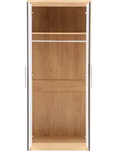 Seville 2 Door Wardrobe - Black  Gloss/L | Murphy Furniture 2