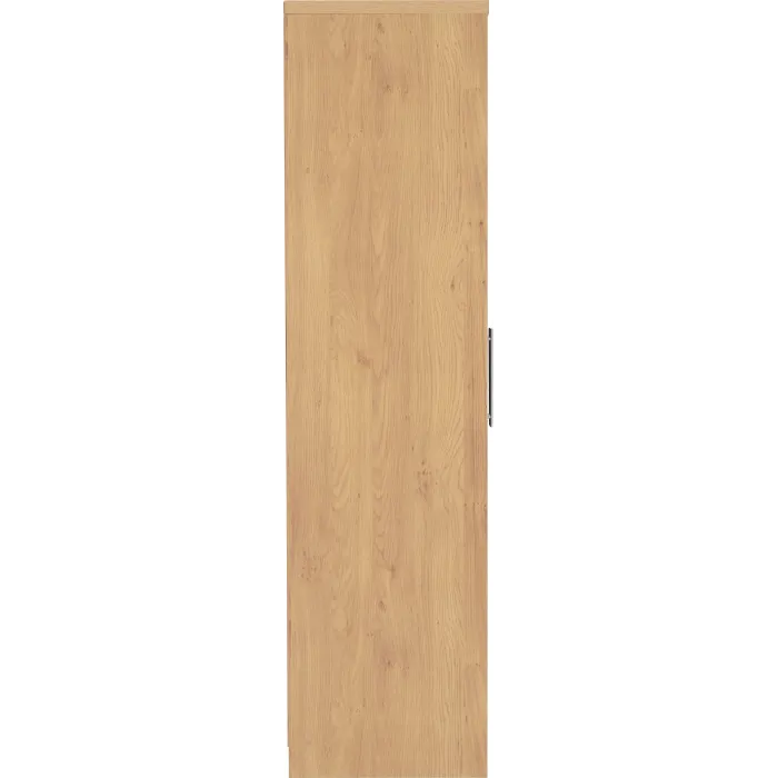 Seville 2 Door Wardrobe - Black  Gloss/L | Murphy Furniture
