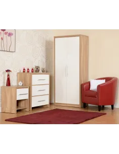 Seville Bedroom Set - White Gloss/Light | Murphy Furniture 2