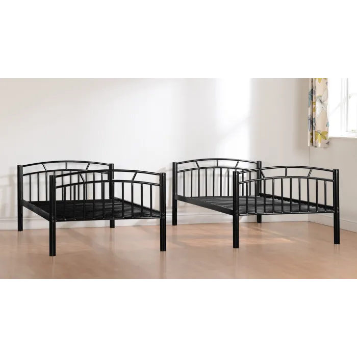 Ventura 3FT Bunk Bed - Black | Murphy Furniture