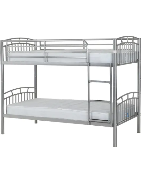 Ventura 3FT Bunk Bed - Silver | Murphy Furniture