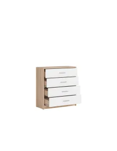 Devon 4 Drawer Chest - Sonoma Oak/White | Murphy Furniture 2