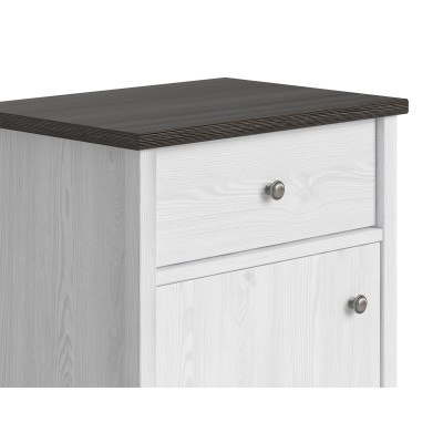 Hampshire 1 Door 1 Drawer Bedside - Lari | Murphy Furniture