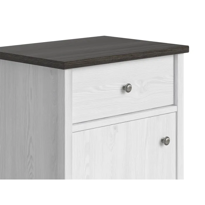 Hampshire 1 Door 1 Drawer Bedside - Lari | Murphy Furniture
