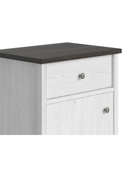 Hampshire 1 Door 1 Drawer Bedside - Lari | Murphy Furniture