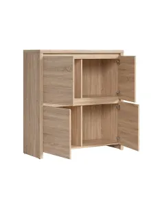 Lincoln 4 Door Storage Locker - Sonoma O | Murphy Furniture 2