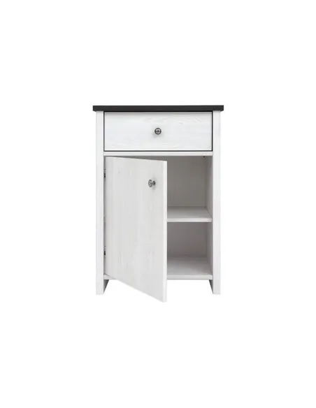 Hampshire 1 Door 1 Drawer Bedside - Lari | Murphy Furniture