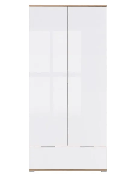 Cheshire 2 Door 1 Drawer Wardrobe - Tach | Murphy Furniture