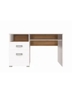 Oxford 1 Door 1 Drawer Desk - White Alph | Murphy Furniture