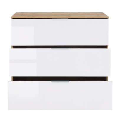 Cheshire 3 Drawer Chest - Sonoma Oak | Murphy Furniture