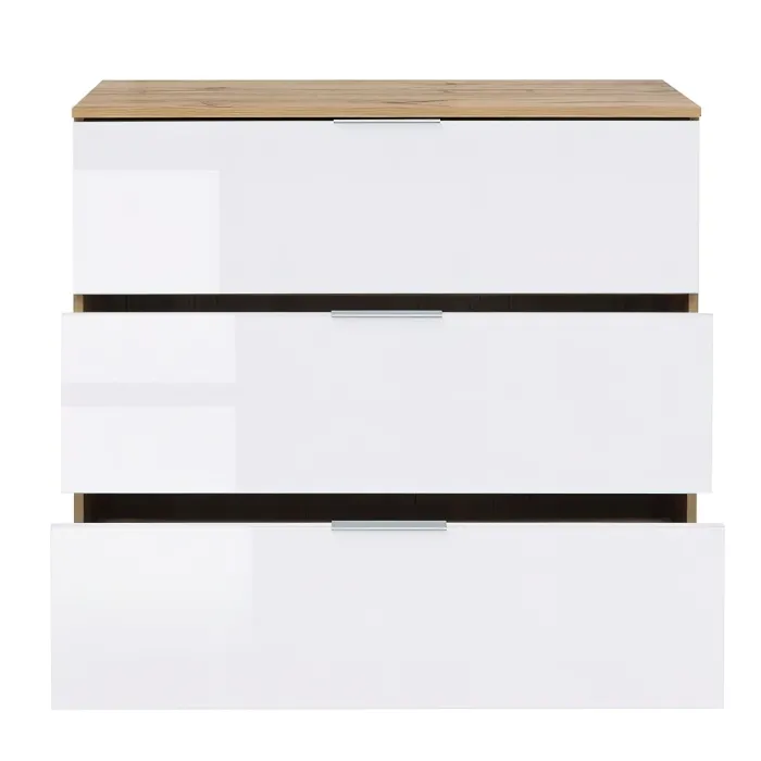 Cheshire 3 Drawer Chest - Sonoma Oak | Murphy Furniture