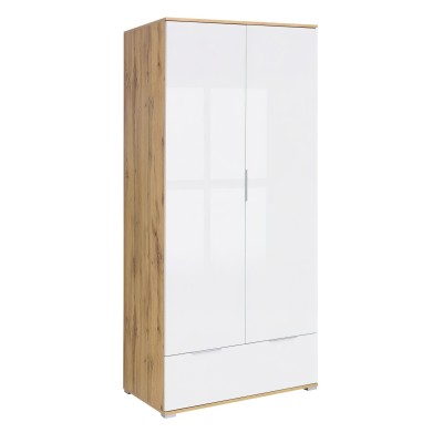 Cheshire 2 Door 1 Drawer Wardrobe - Tach | Murphy Furniture