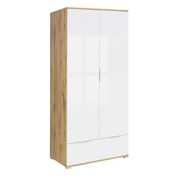 Cheshire 2 Door 1 Drawer Wardrobe - Tach | Murphy Furniture