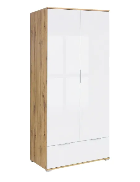 Cheshire 2 Door 1 Drawer Wardrobe - Tach | Murphy Furniture