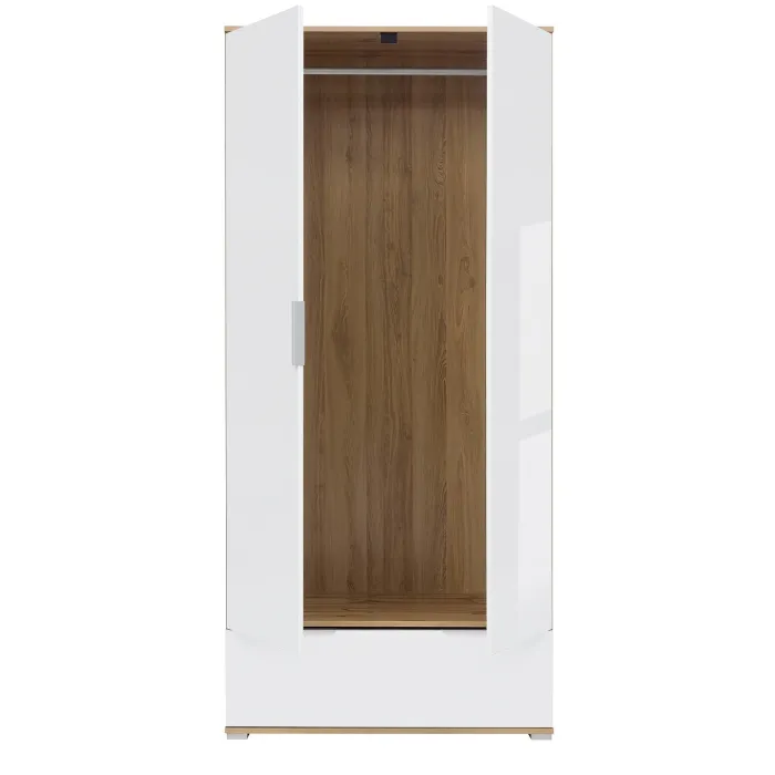 Cheshire 2 Door 1 Drawer Wardrobe - Tach | Murphy Furniture