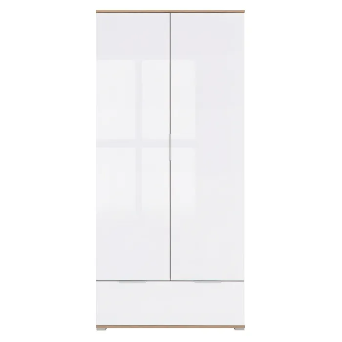 Cheshire 2 Door 1 Drawer Wardrobe - Tach | Murphy Furniture