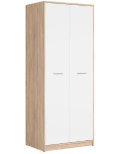 Devon 2 Door Combined Wardrobe - Sonoma | Murphy Furniture 2