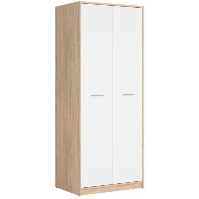 Devon 2 Door Combined Wardrobe - Sonoma | Murphy Furniture
