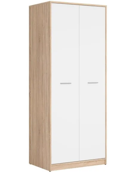 Devon 2 Door Combined Wardrobe - Sonoma | Murphy Furniture