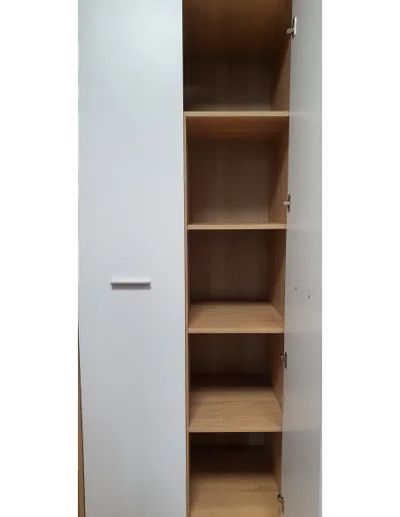 Devon 2 Door Combined Wardrobe - Sonoma | Murphy Furniture