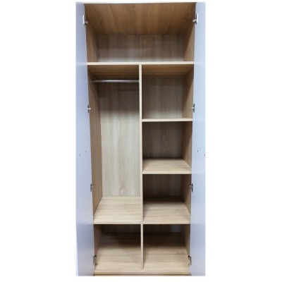 Devon 2 Door Combined Wardrobe - Sonoma | Murphy Furniture